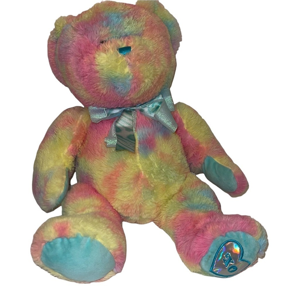Hug Fun Vintage Tie Dye Plush Teddy Bear